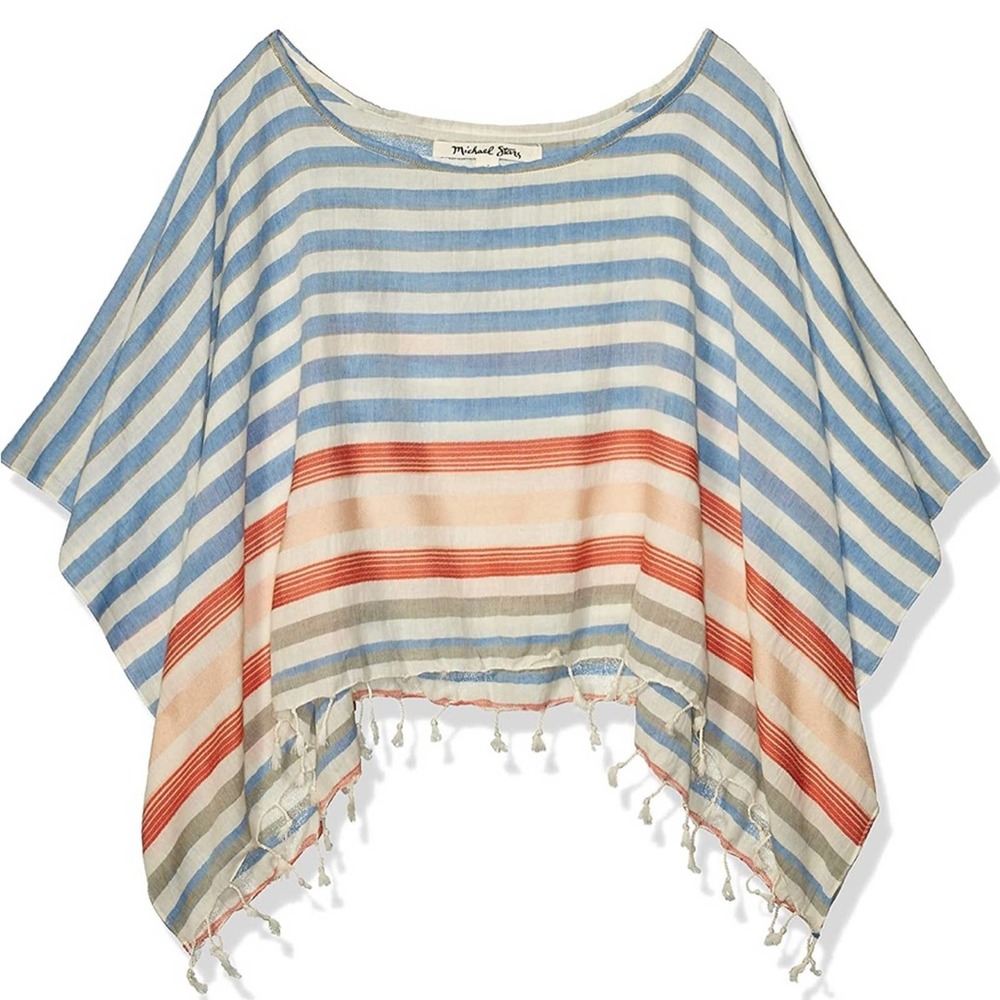 NWOT Michael Stars Mckenzie Malibu Stripe cropped Coverup one size